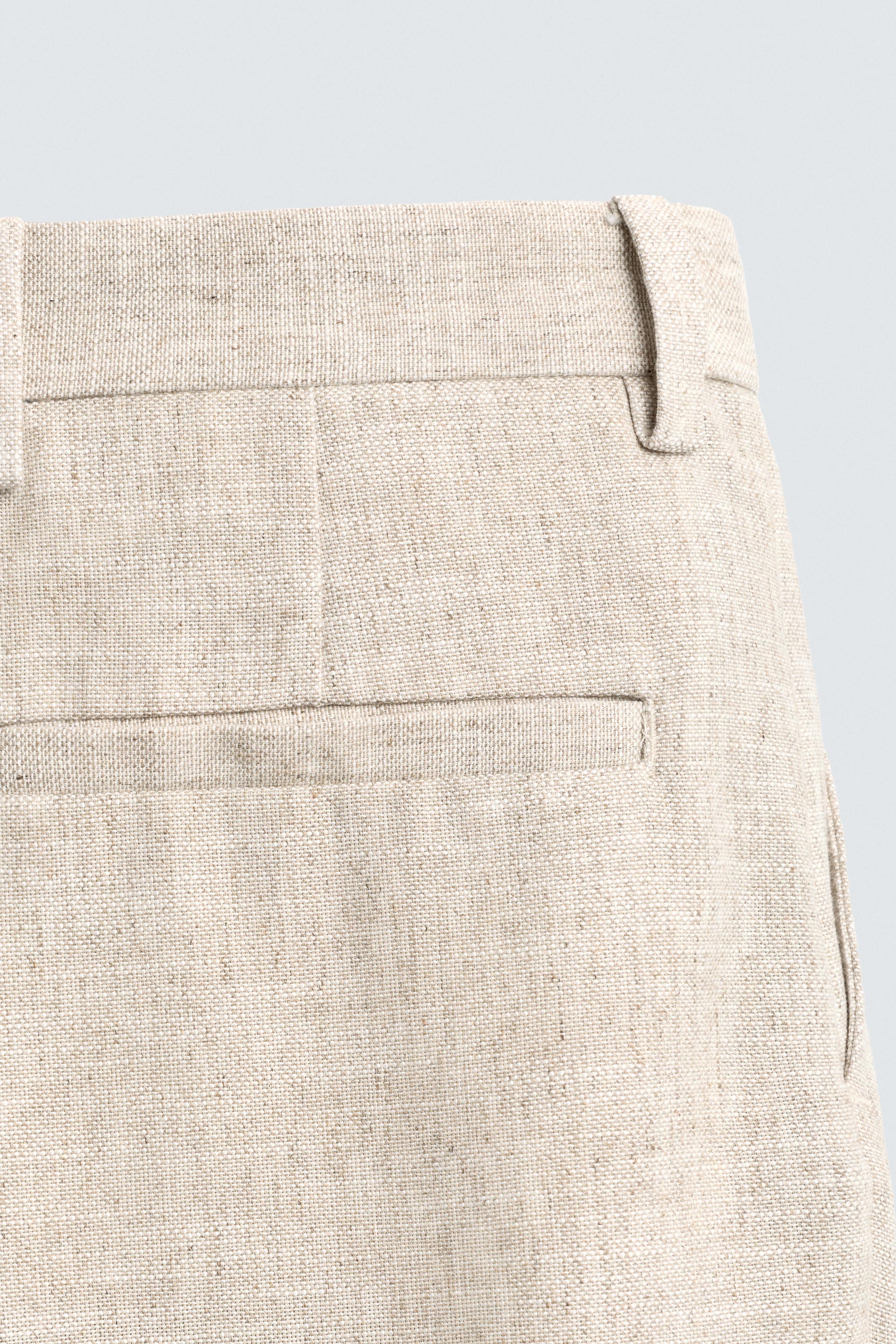 PANTALON COUPE DÉCONTRACTÉE À PLIS